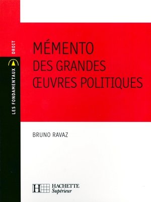 cover image of Mémento des grandes oeuvres politiques
